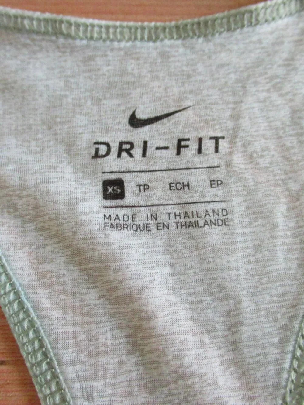 Nike Dri‑FIT Lightweight Racerback Tank XS Seafoam Green/Grey/White